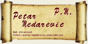 Petar Medarević vizit kartica